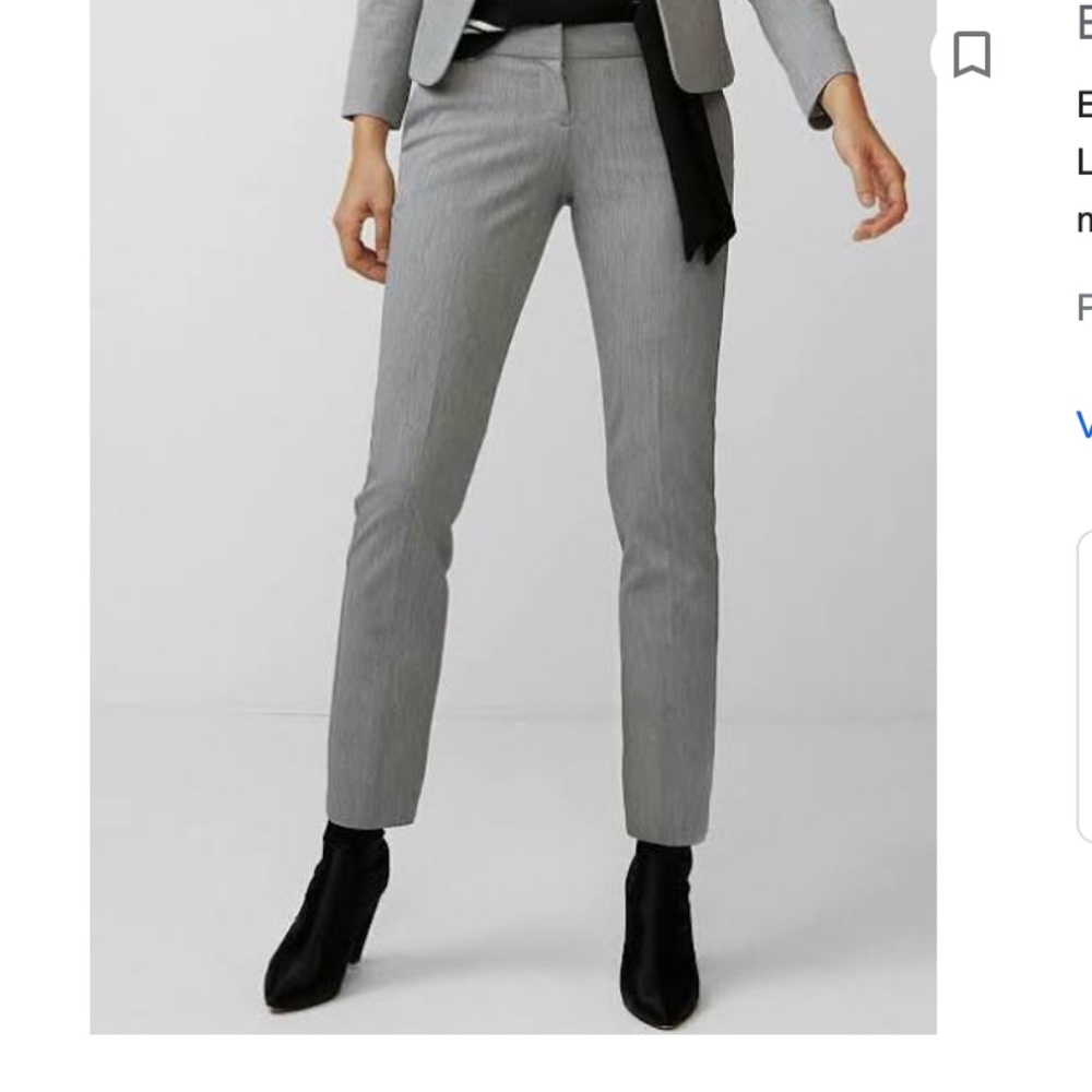 Express Columnist Grey Pants Size 6